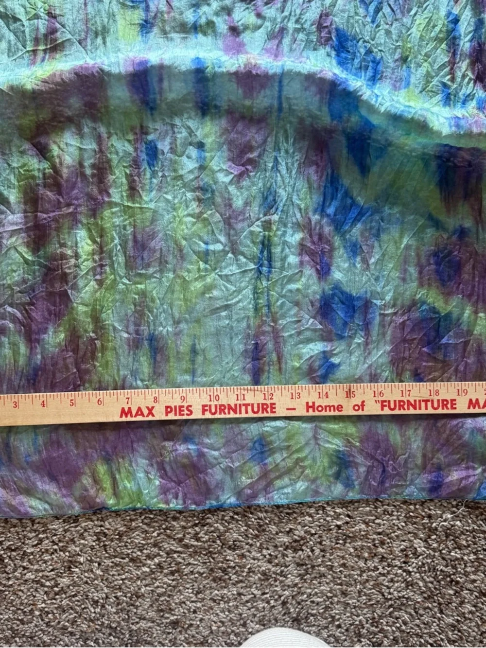 Signals 100% Silk Scarf Watercolor Tie Dye 76x21 Long Wrap Shawl Multicolor